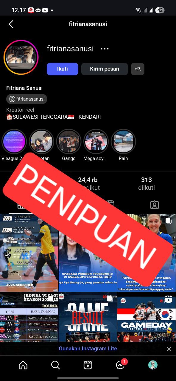 Contoh penipuan